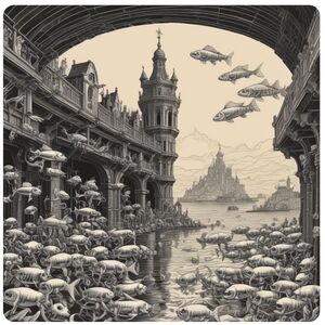 Surreal Architectural Art Print